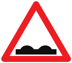 Unebene Fahrbahn