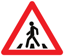 Fußgängerüberweg voraus