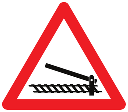 Beschrankter Bahnübergang