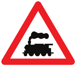 Unbeschrankter Bahnübergang