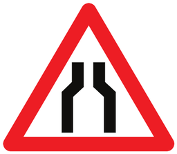 Verengte Fahrbahn