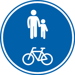 Gemeinsamer Geh- und Radweg