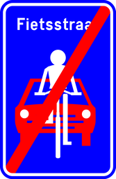 Ende der Fahrradzone