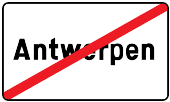 Ende einer geschlossenen Ortschaft