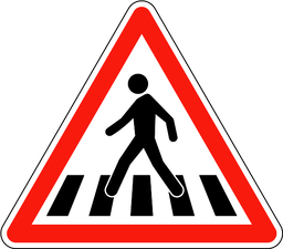 Fußgängerüberweg voraus