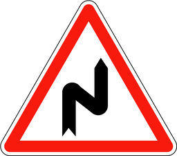 Doppelkurve, zuerst rechts