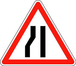 Verengung links