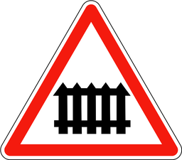 Beschrankter Bahnübergang