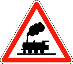 Unbeschrankter Bahnübergang