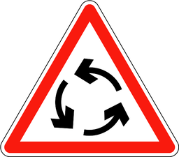 Kreisverkehr voraus
