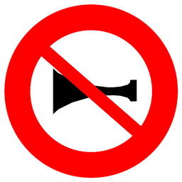 Hupen verboten