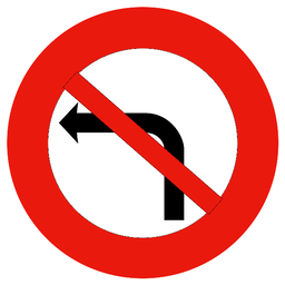 Linksabbiegen verboten