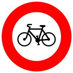 Verbot für Radverkehr