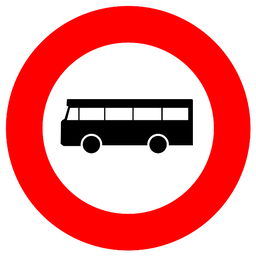 Verbot für Kraftomnibusse
