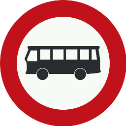 Accès interdit aux autobus