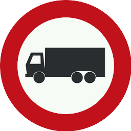 Accès interdit aux véhicules de transport de marchandises