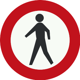 Accès interdit aux piétons