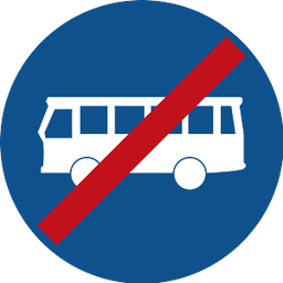 Fin de voie réservée aux bus