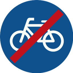 Fin de piste cyclable obligatoire