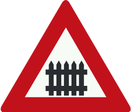 Passage à niveau avec barrières
