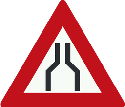 Chaussée rétrécie