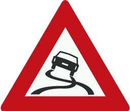Chaussée glissante