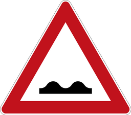 Unebene Fahrbahn
