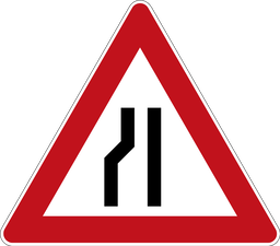 Verengung links