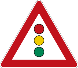 Lichtzeichenanlage voraus