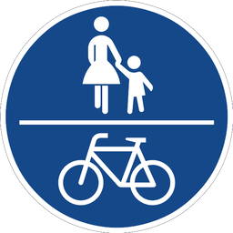 Gemeinsamer Geh- und Radweg