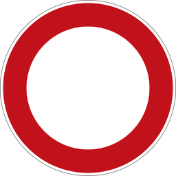 Verbot für Fahrzeuge aller Art