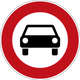 Verbot für Kraftwagen