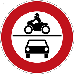 Verbot für Kraftfahrzeuge