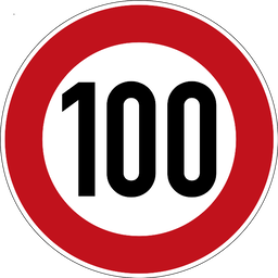 Höchstgeschwindigkeit 100 km/h