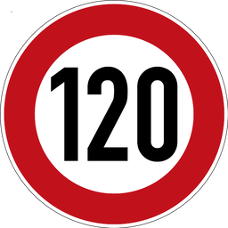 Höchstgeschwindigkeit 120 km/h