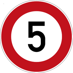 Höchstgeschwindigkeit 5 km/h