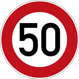 Höchstgeschwindigkeit 50 km/h