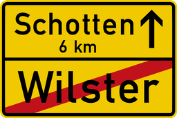 Ende einer geschlossenen Ortschaft