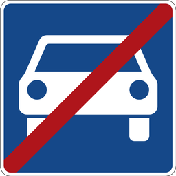 Ende der Kraftfahrstraße